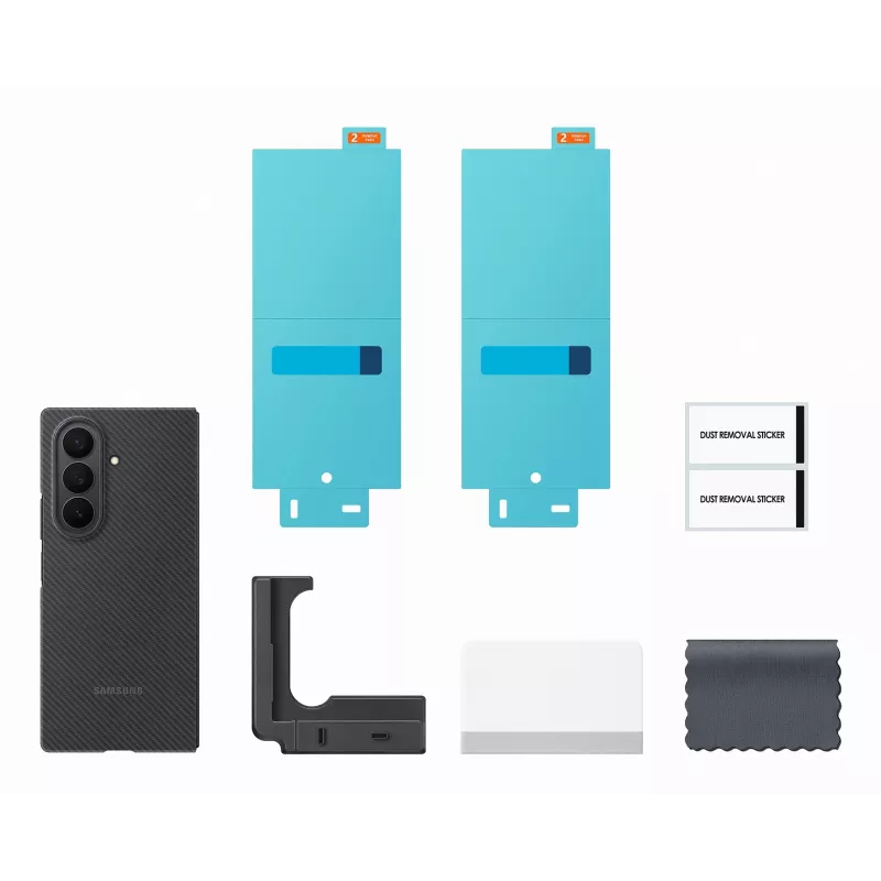 Samsung EF-XF966SBEGWW Carbon Shield -kotelo Galaxy Z Fold7:lle, musta