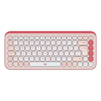 LOGITECH langaton näppäimistö - Pop Icon Keys - Rose & Off White Qwerty Uk