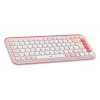 LOGITECH langaton näppäimistö - Pop Icon Keys - Rose & Off White Qwerty Uk