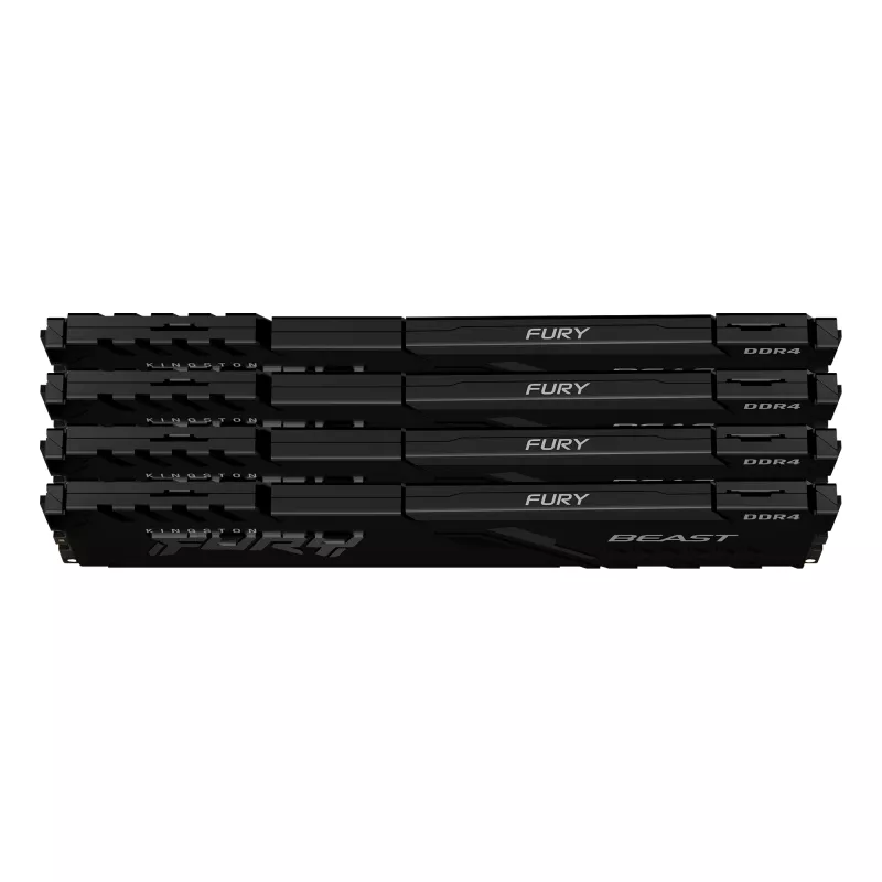 Kingston Technology FURY Beast 128GB 3600MT/s DDR4 CL18 DIMM (4 kpl pakkaus) musta