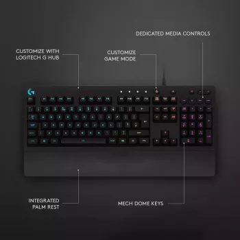 Pelausnäppäimistö Logitech G G213 Prodigy täysikoko RGB LED johdollinen