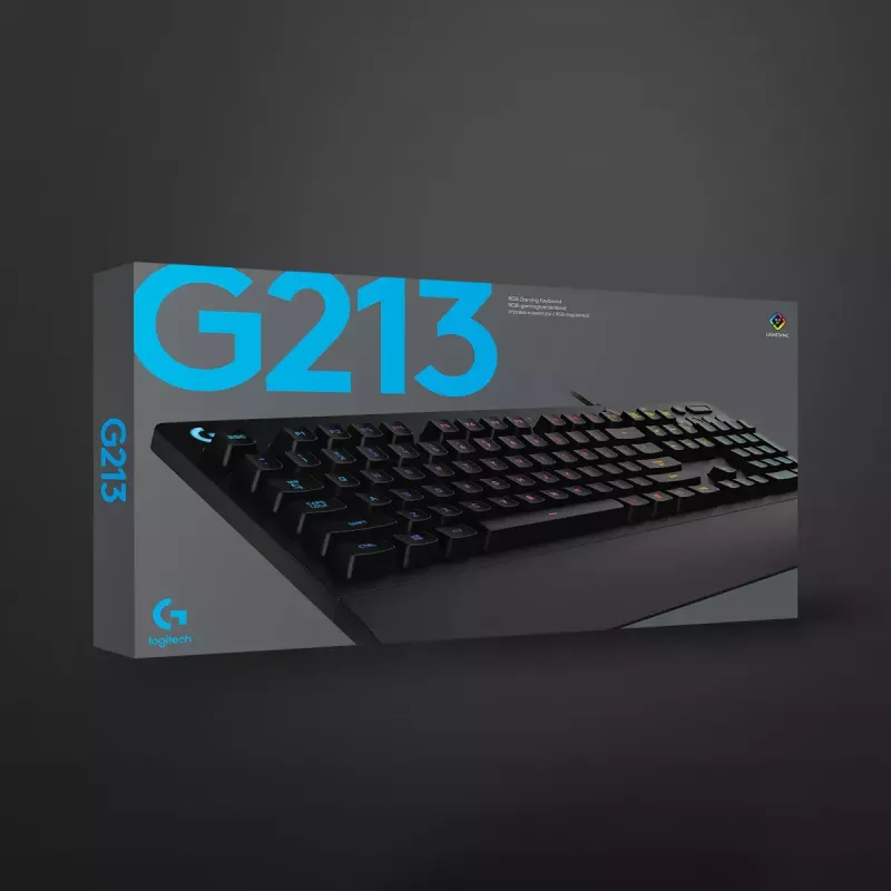 Pelausnäppäimistö Logitech G G213 Prodigy täysikoko RGB LED johdollinen