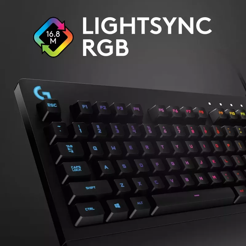 Pelausnäppäimistö Logitech G G213 Prodigy täysikoko RGB LED johdollinen