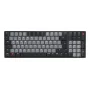 CHERRY KW 550 MX LP -näppäimistö kotiin/toimistoon USB + Bluetooth QWERTZ saksa musta