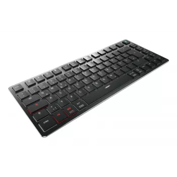 CHERRY KW X ULP 2.0 MINI -näppäimistö kotiin/toimistoon USB + RF Wireless + Bluetooth QWERTZ saksa musta