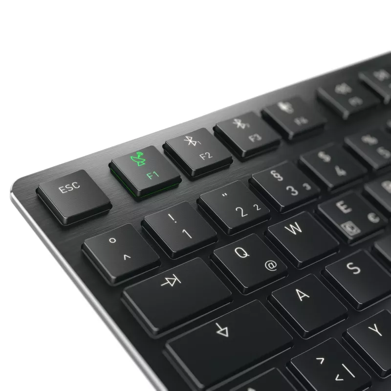 CHERRY KW X ULP 2.0 MINI -näppäimistö kotiin/toimistoon USB + RF Wireless + Bluetooth QWERTZ saksa musta