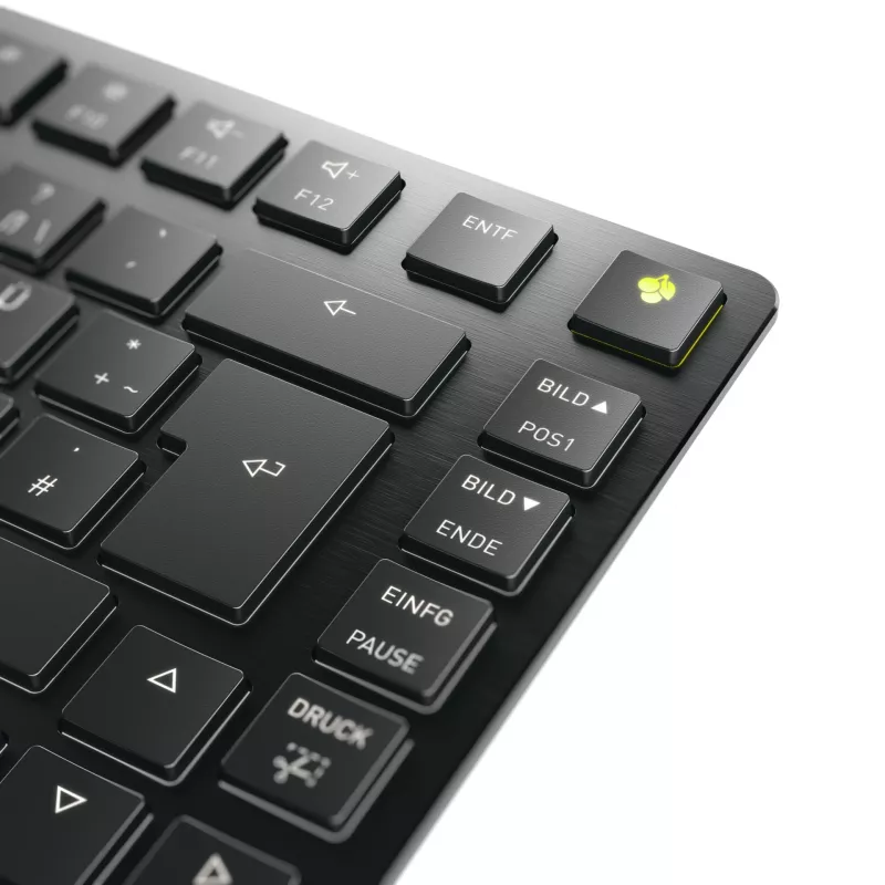 CHERRY KW X ULP 2.0 MINI -näppäimistö kotiin/toimistoon USB + RF Wireless + Bluetooth QWERTZ saksa musta