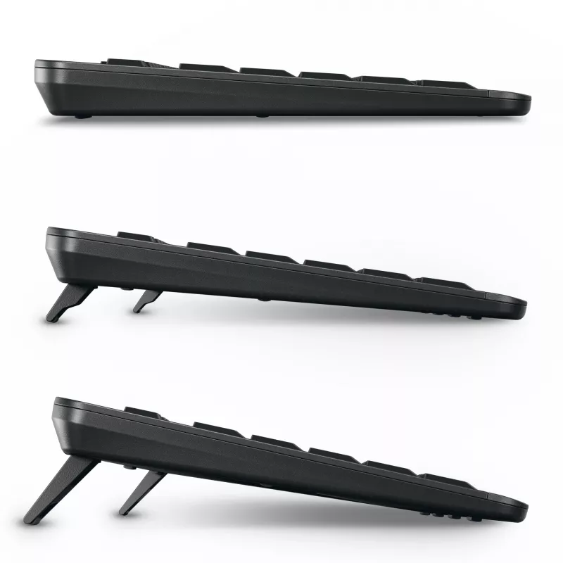 CHERRY Stream Ultimate -näppäimistö kotiin/toimistoon USB + RF Wireless + Bluetooth QWERTZ saksa musta