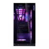XPG Invader X BTF Midi Tower -tietokonekotelo, ATX/Micro-ATX/Mini-ITX, karkaistu lasi, 5 x 120 mm ARGB-tuuletinta, USB-C, ilman virtalähdettä, musta