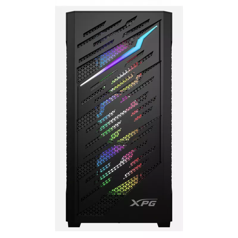 XPG STARKER AIR BTF Mid-Tower musta, Midi Tower, PC, musta, ATX, EATX, micro ATX, Mini-ITX, SPCC, karkaistu lasi, pelaaminen