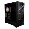 XPG STARKER AIR BTF Mid-Tower musta, Midi Tower, PC, musta, ATX, EATX, micro ATX, Mini-ITX, SPCC, karkaistu lasi, pelaaminen