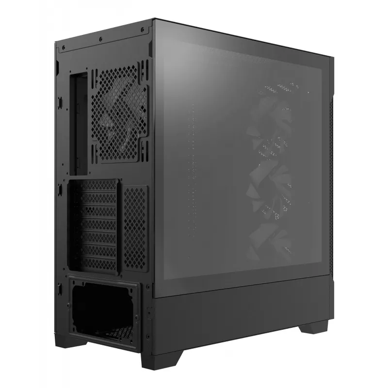 XPG STARKER AIR BTF Mid-Tower musta, Midi Tower, PC, musta, ATX, EATX, micro ATX, Mini-ITX, SPCC, karkaistu lasi, pelaaminen