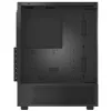 XPG Invader X Mini Midi Tower -tietokonekotelo, ATX/Micro-ATX/Mini-ITX, karkaistu lasi, 5 x 120 mm ARGB-tuuletinta, USB-C, ilman virtalähdettä, musta