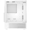 XPG Invader X Mini Midi Tower -tietokonekotelo, ATX/Micro-ATX/Mini-ITX, lasipaneelit, 5 x 120 mm ARGB-tuuletinta, USB-C, ilman virtalähdettä, valkoinen