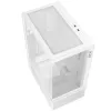 XPG Invader X Mini Midi Tower -tietokonekotelo, ATX/Micro-ATX/Mini-ITX, lasipaneelit, 5 x 120 mm ARGB-tuuletinta, USB-C, ilman virtalähdettä, valkoinen