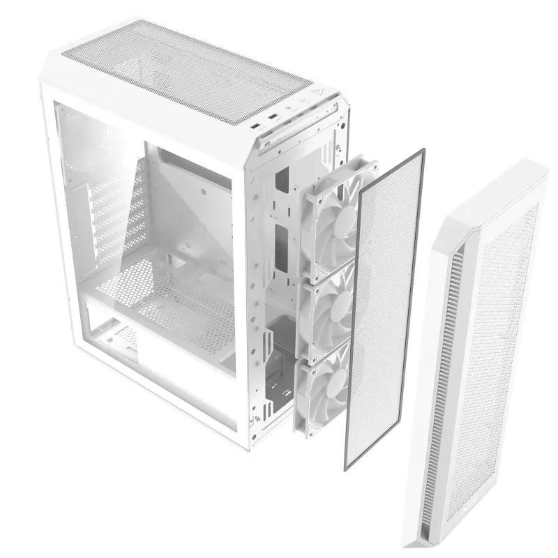 XPG VALOR AIR PLUS MID-TOWER -kotelo valkoinen, Midi Tower, PC, valkoinen, ATX, micro ATX, Mini-ITX, SPCC, 16 cm