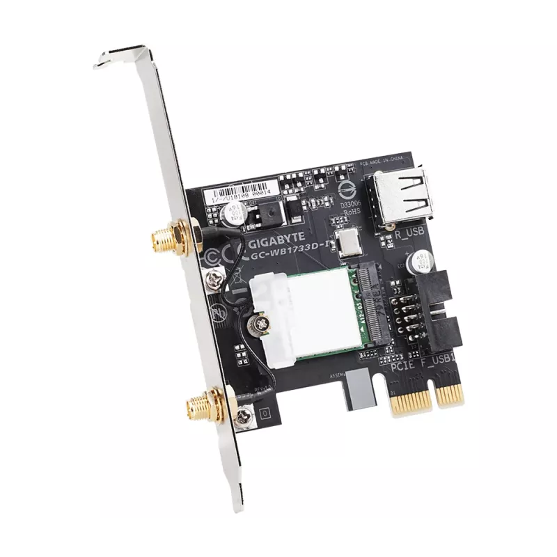 GIGABYTE GC-WB1733D-I verkkokortti sisäinen WLAN / Bluetooth 1733 Mbit/s