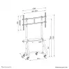 Neomounts NS-M3800 musta TV-teline 60-100 tuumaa