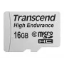 Flash-muisti Transcend 16GB MicroSDHC Class 10 adapterilla