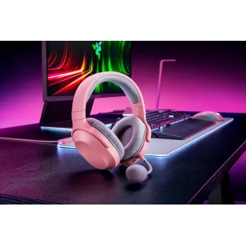 RAZER Headset Barracuda X - Stereo - Langallinen & Langaton - USB-C - Quartz Pink