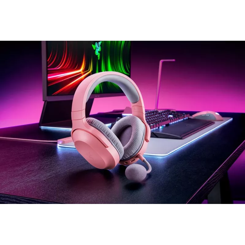 RAZER Headset Barracuda X - Stereo - Langallinen & Langaton - USB-C - Quartz Pink