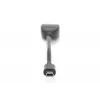 DIGITUS USB 2.0 sovitinkaapeli, OTG, Type Mini-B - A M/F, 20cm, USB 2.0 yhteensopiva, musta