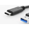 DIGITUS ASSMANN USB Type-C liitäntäkaapeli, Type-C - A M/M, 1m Super Speed musta