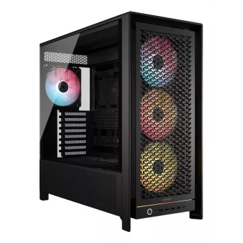 PC-kotelo CORSAIR FRAME 5000D RS ARGB Midi-Tower musta — ATX, tukee 3x140mm etutuulettimia, 2,5/3,5