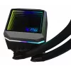 XPG LEVANTE II 360 musta, all-in-one-nestekylmä, 12 cm, musta