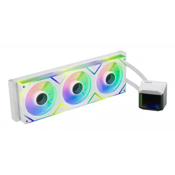 XPG LEVANTE II 360 valkoinen, all-in-one-vesijäähdytys, 12 cm, valkoinen
