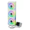 XPG LEVANTE II 360 valkoinen, all-in-one-vesijäähdytys, 12 cm, valkoinen