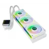 XPG LEVANTE II 360 valkoinen, all-in-one-vesijäähdytys, 12 cm, valkoinen