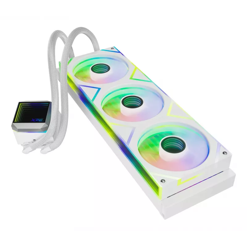 XPG LEVANTE II 360 valkoinen, all-in-one-vesijäähdytys, 12 cm, valkoinen