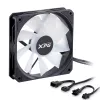 XPG VENTO R 120 ARGB PWM musta, tuuletin, 12 cm, 300 RPM, 1600 RPM, musta