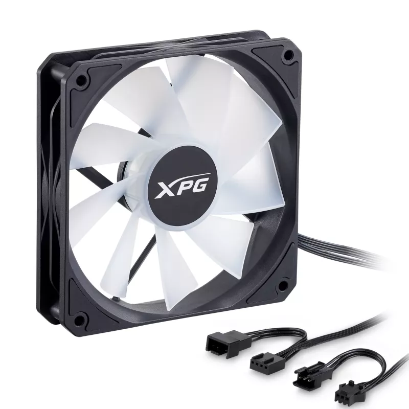 XPG VENTO R 120 ARGB PWM musta, tuuletin, 12 cm, 300 RPM, 1600 RPM, musta