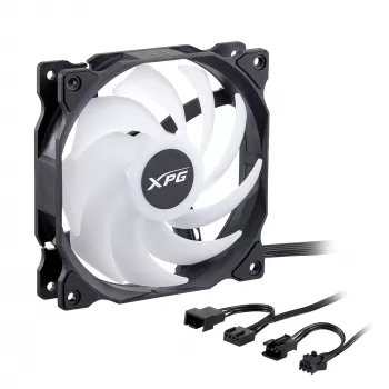 XPG VENTO 120 ARGB PWM musta, tuuletin, 12 cm, 300 kierr./min, 1850 kierr./min, musta