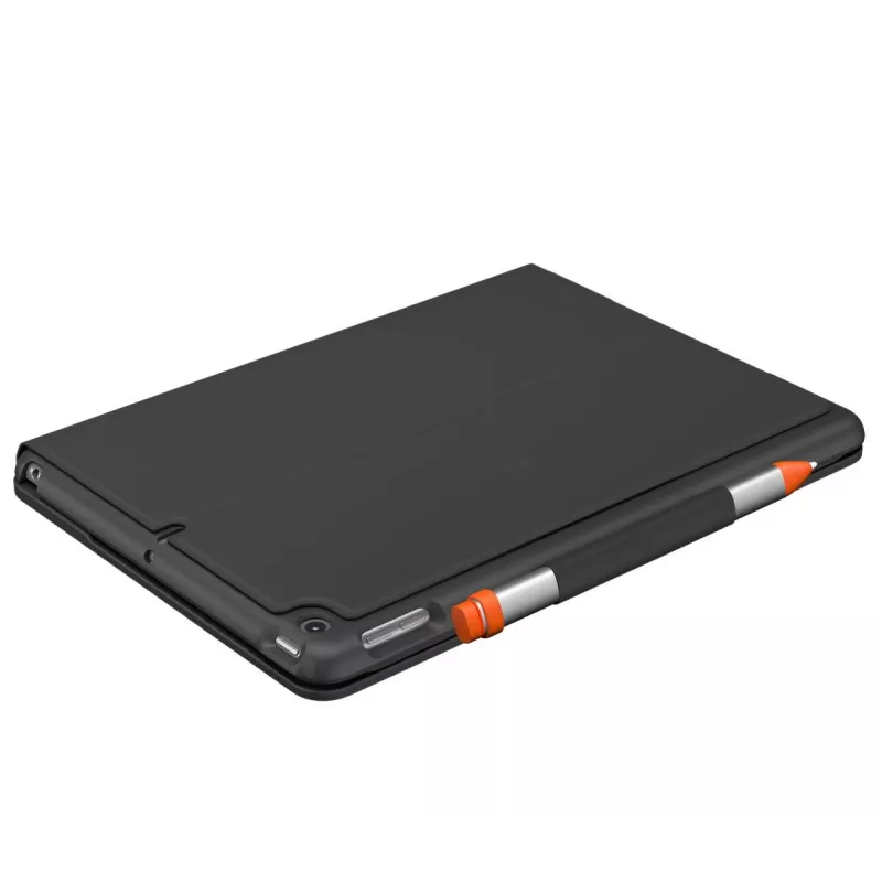 LOGITECH Slim Folio iPad 7. sukupolvelle grafiitti Qwertz saksa