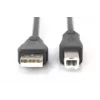 DIGITUS ASSMANN USB 2.0 -liitäntäkaapeli, Type-A - B M/M, 5m USB 2.0 -yhteensopiva musta