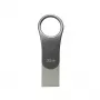 SILICON POWER Mobile C80 – 32 GB Dual-USB-muistitikku – Type-C / Type-A – harmaa