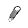 SILICON POWER Mobile C80 – 32 GB Dual-USB-muistitikku – Type-C / Type-A – harmaa