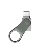 SILICON POWER Mobile C80 – 32 GB Dual-USB-muistitikku – Type-C / Type-A – harmaa