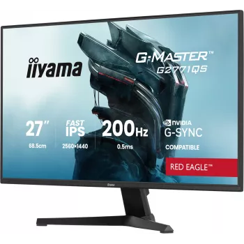 iiyama G-MASTER G2771QS-B1 tietokonenäyttö 68,6 cm (27 tuuman) 2560 x 1440 pikseliä Wide Quad HD musta