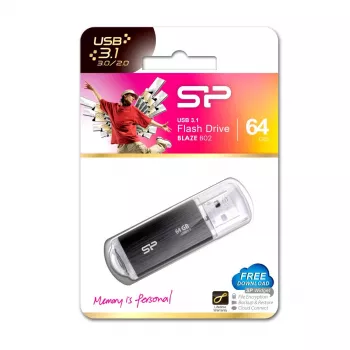 SILICON POWER USB-muistitikku - 64GB Silicon Power USB3.2 B02 musta