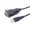 Equip USB-A -sarjakaapeli (DB9), M/M 1,5m, musta, 1,5 m, USB Type-A, DB-9, uros, uros