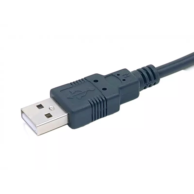 Equip USB-A -sarjakaapeli (DB9), M/M 1,5m, musta, 1,5 m, USB Type-A, DB-9, uros, uros