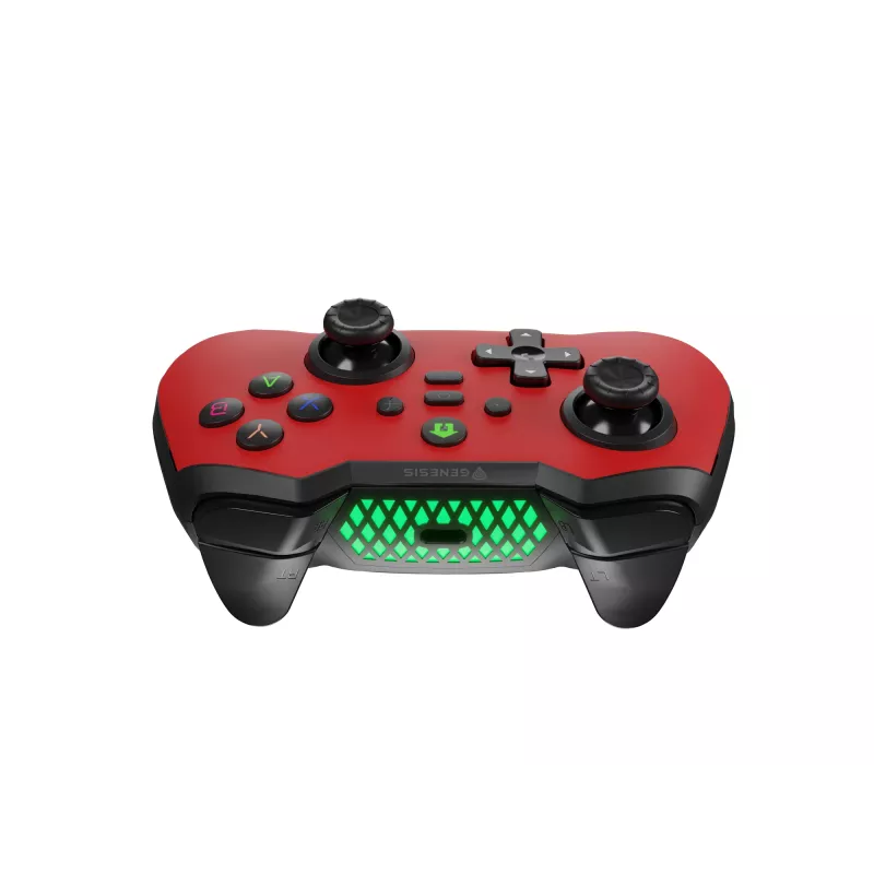 GENESIS Mangan 400 Red Bluetooth -peliohjain analoginen / digitaalinen Android, MAC, Nintendo Switch, PC, iOS
