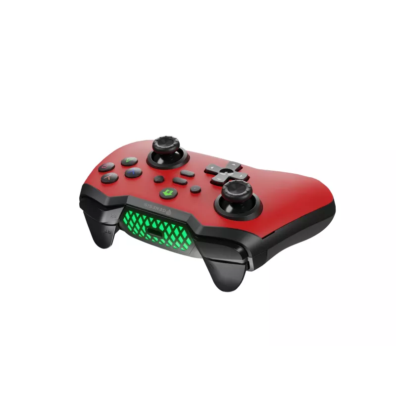 GENESIS Mangan 400 Red Bluetooth -peliohjain analoginen / digitaalinen Android, MAC, Nintendo Switch, PC, iOS