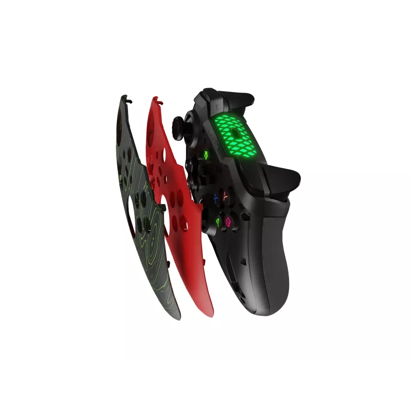 GENESIS Mangan 400 Red Bluetooth -peliohjain analoginen / digitaalinen Android, MAC, Nintendo Switch, PC, iOS