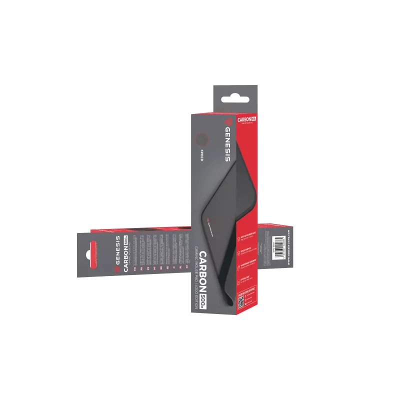 GENESIS Carbon 500 M Logo -pelihiirimatto musta
