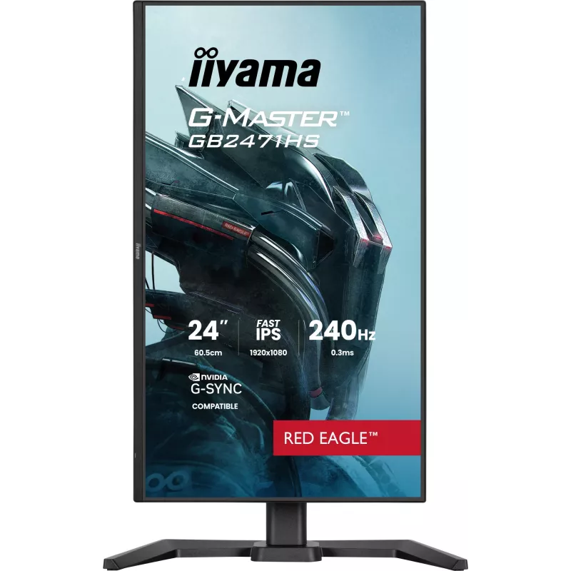 iiyama G-MASTER GB2471HS-B1 tietokonenäyttö 60,5 cm (23,8 inch) 1920 x 1080 pikseliä Full HD musta